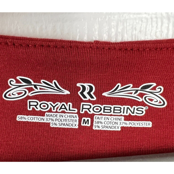 🌸🌸🌸 Royal Robbins Essential Dress Cowl Neck Stretch Orange Clay Size Medium - Picture 5 of 8